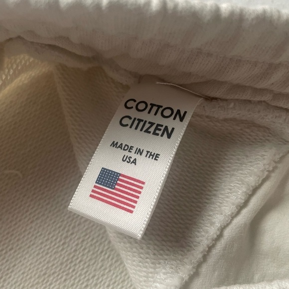 Cotton Citizen Milan Front Seam Joggers Cream XS Neutral Minimalist Loungewear - Picture 4 of 9